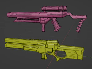 SciFi Rifles Bundle 3D Model