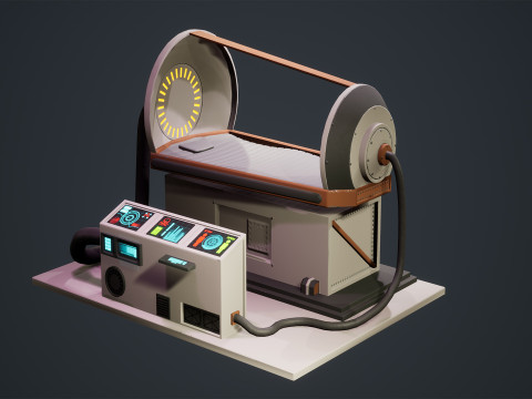 SciFi Cryo Chambers 3D 모델