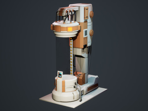 SciFi Cryo Chambers 3D 모델