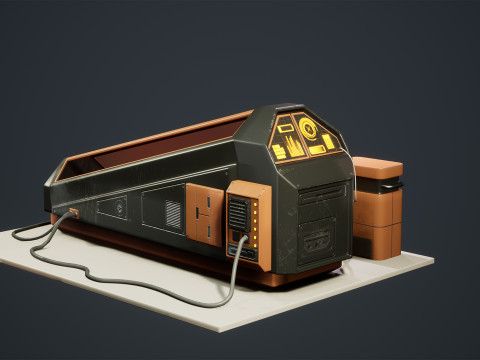 SciFi Cryo Chambers 3D 모델