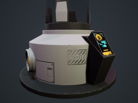 SciFi Cryo Chambers 3D 모델