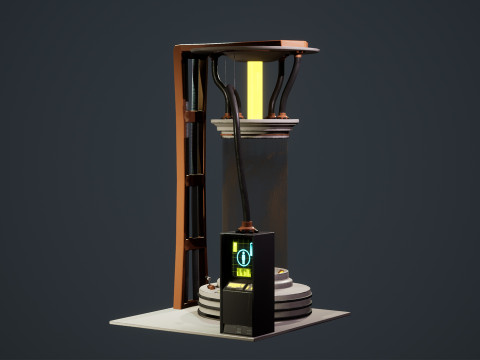 SciFi Cryo Chambers 3D 모델