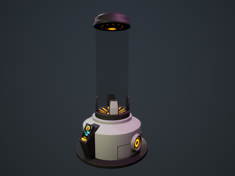 SciFi Cryo Chambers 3D 모델