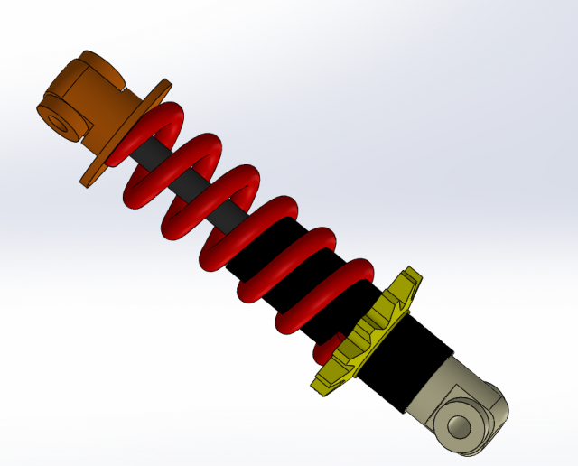 Shock absorber 3D Model .c4d .max .obj .3ds .fbx .stl .blend 