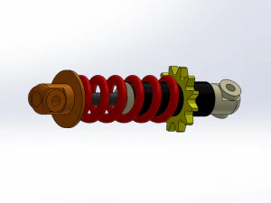 Peredam kejut Model 3D