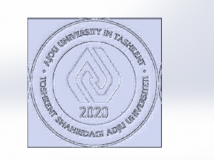 AJOU university in Tashkents logo 3D Model