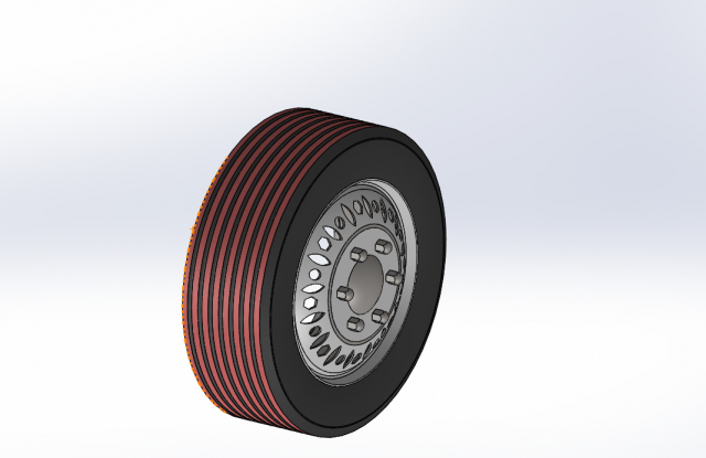 Truck wheel 3D Model .c4d .max .obj .3ds .fbx .stl .blend 