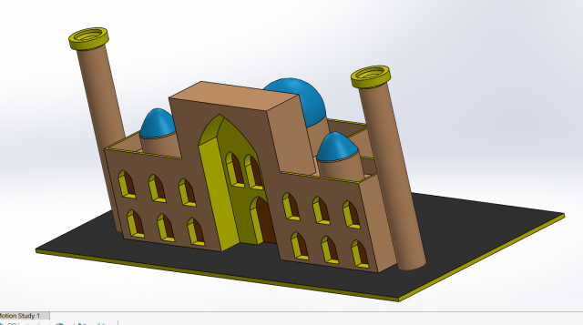 Registan Square 3D Model .c4d .max .obj .3ds .fbx .stl .blend 