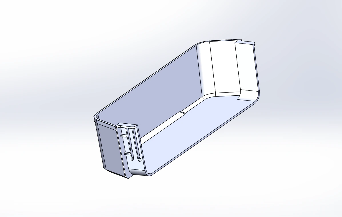 Fridge container 3D Model .c4d .max .obj .3ds .fbx .stl .blend 