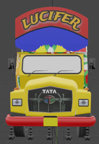 TATA 1613 KERALA AND TN STYLE LORRY TRUCK 3D MODEL 3D Model .c4d .max .obj .3ds .fbx .stl .blend 