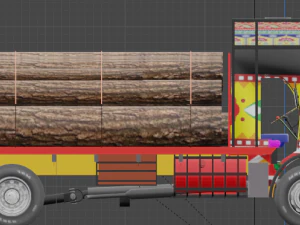 TATA 1613 KERALA AND TN STYLE LORRY TRUCK 3D MODEL 3D Model