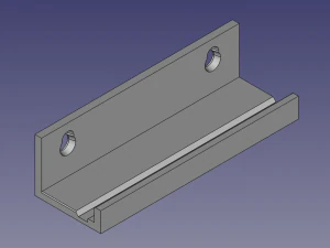 Suporte de parede de vinil Modelo de Impressão 3D
