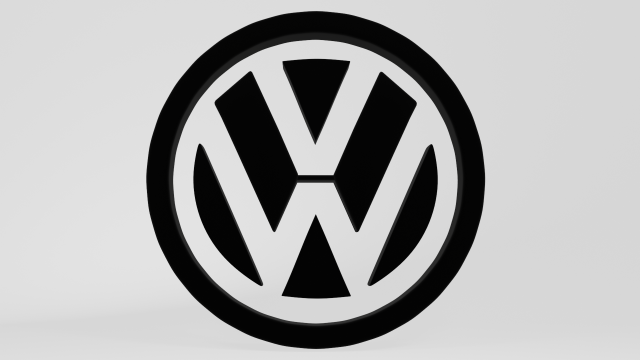 Wolkswagen logotype 3D-Modell .c4d .max .obj .3ds .fbx .stl .blend 