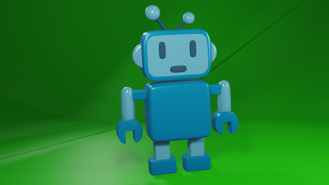 Robot 3D Model .c4d .max .obj .3ds .fbx .stl .blend 