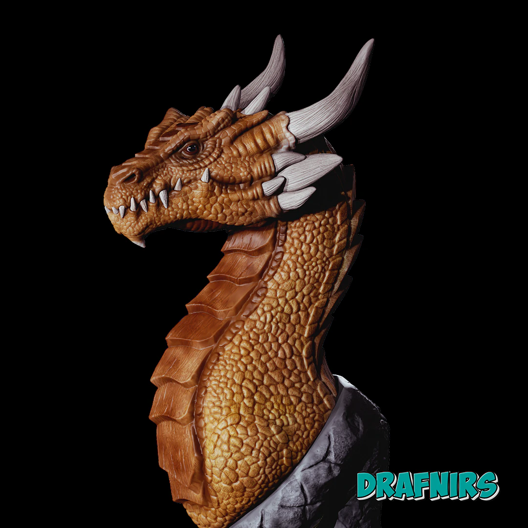 DRAGON DRAFNIR MINIATURE 3D Print Model .c4d .max .obj .3ds .fbx .stl .blend 