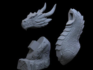 DRAGON DRAFNIR MINIATURE 3D Print Model