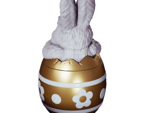 EASTER BUNNY EGG POT 3D Baskı Modeli