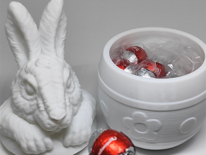 EASTER BUNNY EGG POT 3D Baskı Modeli