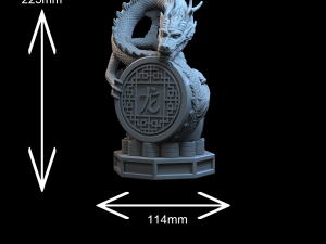 LONG - FORTUNE DRAGON 3D Baskı Modeli