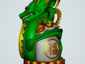 LONG - FORTUNE DRAGON 3D Baskı Modeli