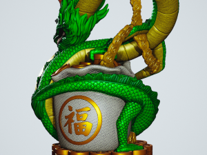 LONG - FORTUNE DRAGON 3D Baskı Modeli