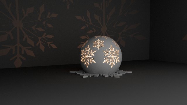 SNOWFLAKE CANDLE HOLDER 3D Print Model .c4d .max .obj .3ds .fbx .stl .blend 