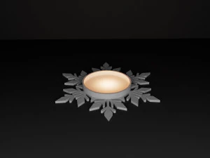 SNOWFLAKE CANDLE HOLDER 3D Print Model