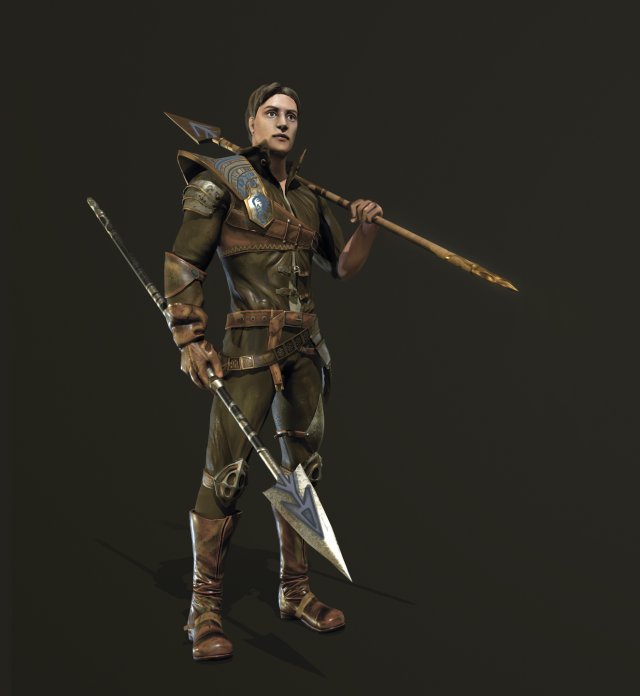 Warrior 3D मॉडल .c4d .max .obj .3ds .fbx .stl .blend