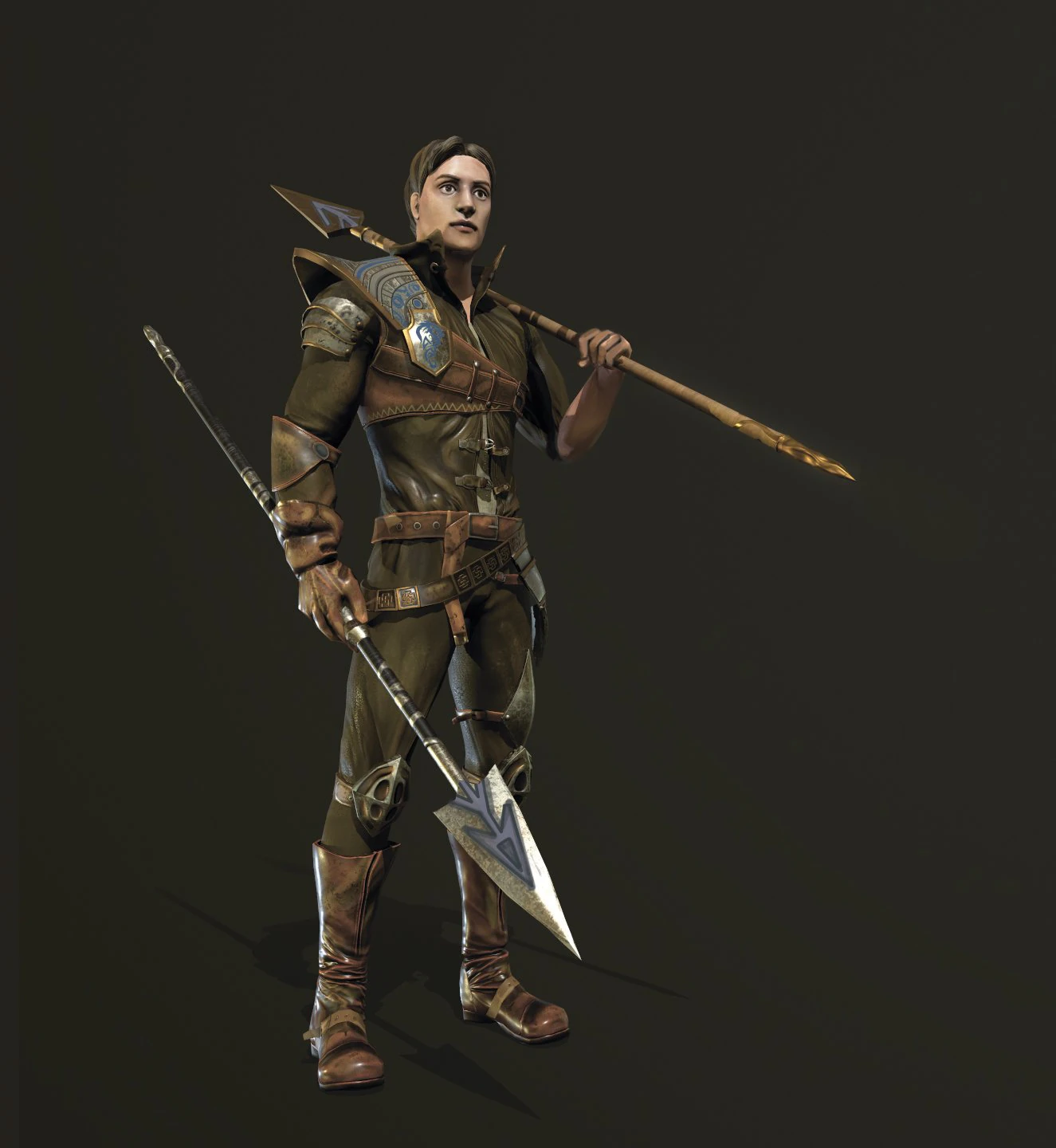 Warrior 3D Model .c4d .max .obj .3ds .fbx .stl .blend