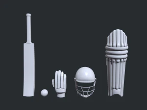 크리켓 키트 3D 모델