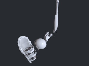 Cricket Kit 3D Model