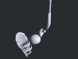 Cricket Kit 3D Model