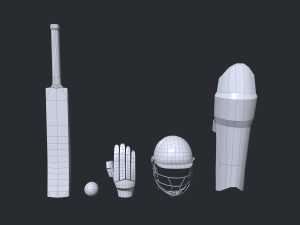 Cricket Kit 3D Model