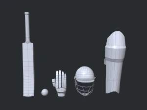Cricket Kit 3D Model