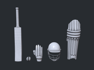 Cricket Kit 3D Model