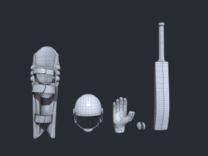 Cricket Kit 3D Model