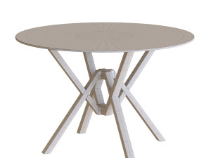 Exe Walnut Dining Table Tekstur CG