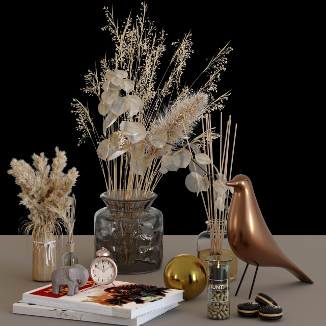 Decor set number 77 CG Textures .c4d .max .obj .3ds .fbx .stl .blend