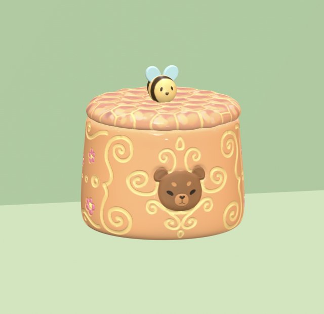 Honeycomb jewerlybox 3D Baskı Modeli .c4d .max .obj .3ds .fbx .stl .blend 
