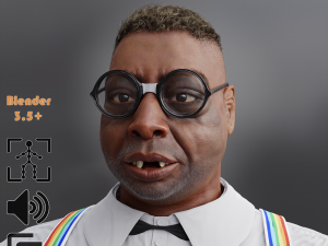 Beetlejuice 3D Likeness Model - Animation with sound 3D Модель