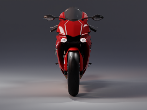 Yamaha R1 2015 Red and black Modello 3D