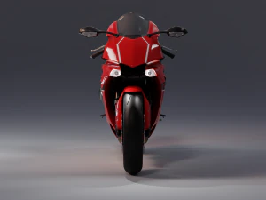 Yamaha R1 2015 Red and black 3D Model