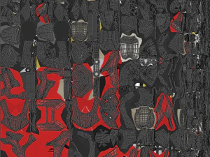 Yamaha R1 2015 Red and black 3D Model