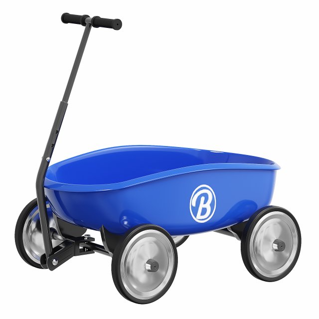 Trolley blue Model 3D .c4d .max .obj .3ds .fbx .stl .blend 