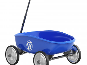 Trolley blue Model 3D