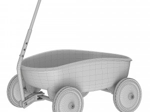 Trolley blue Model 3D