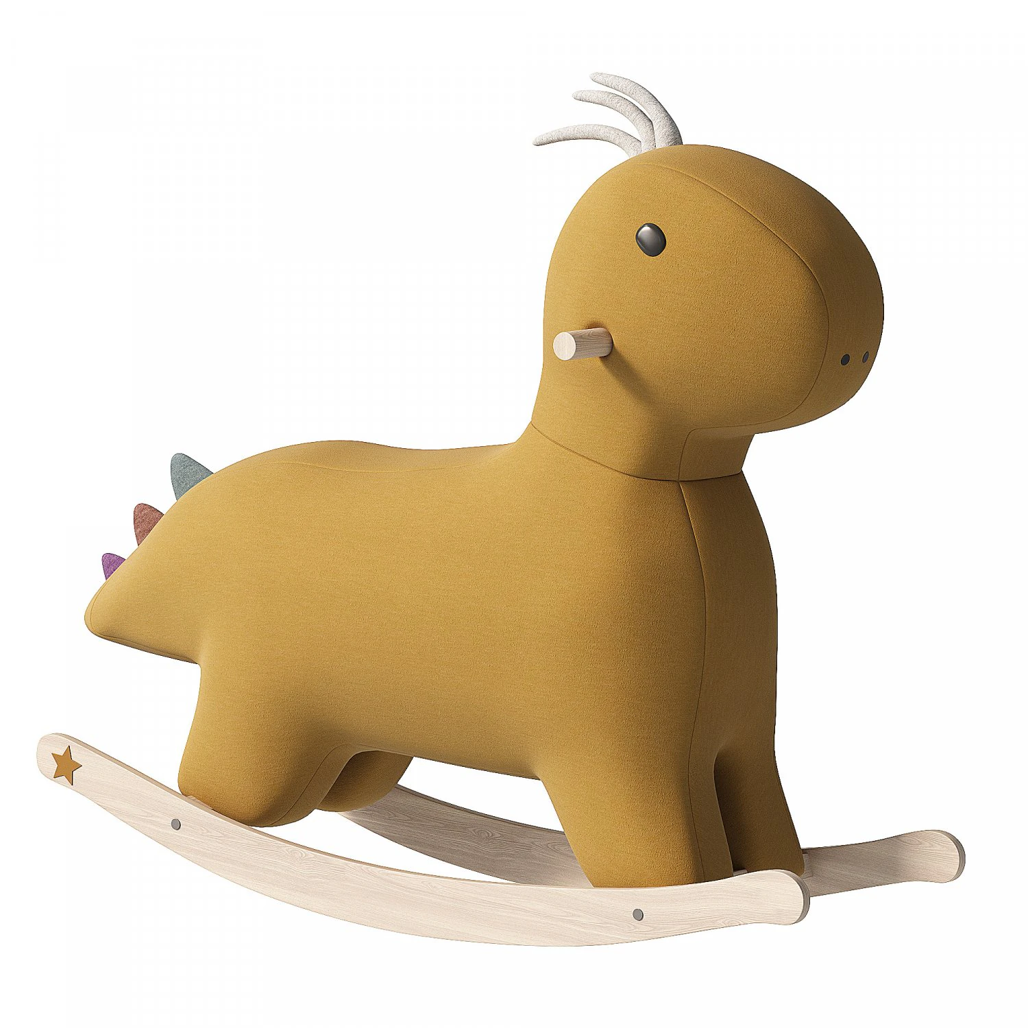 Kids Concept Rocking Chair Dinosaur 3D Model .c4d .max .obj .3ds .fbx .stl .blend 