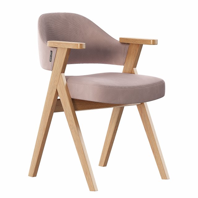 Chair Leicester beige fabric 3D Модель .c4d .max .obj .3ds .fbx .stl .blend 