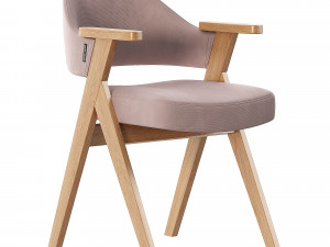 Chair Leicester beige fabric 3D Model