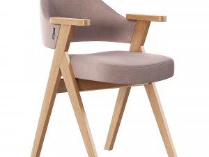 의자 레스터 베이지 패브릭 3D 모델